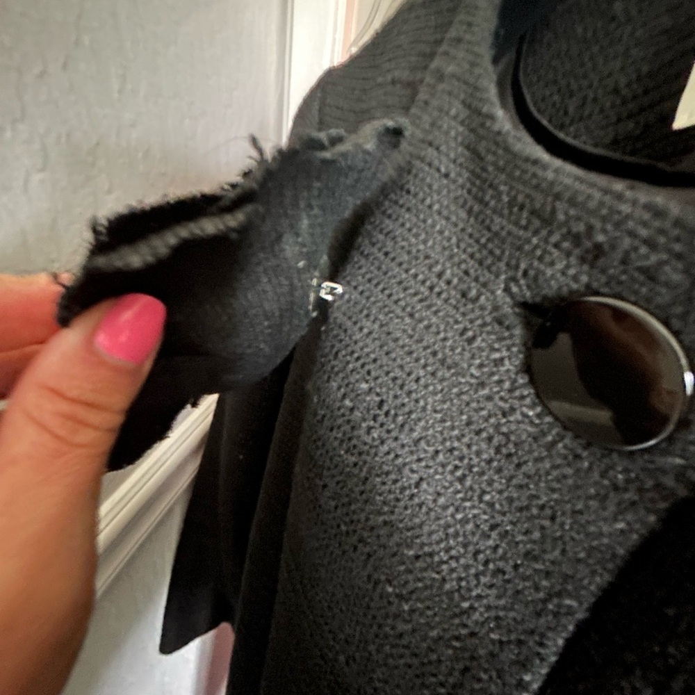 Kate Spade Black Flower Jacket Timeless Design - Picture 8 of 8